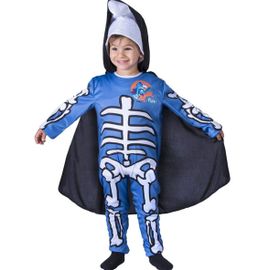 Costume Schtroumpf Squelette - Taille 4-5 Ans