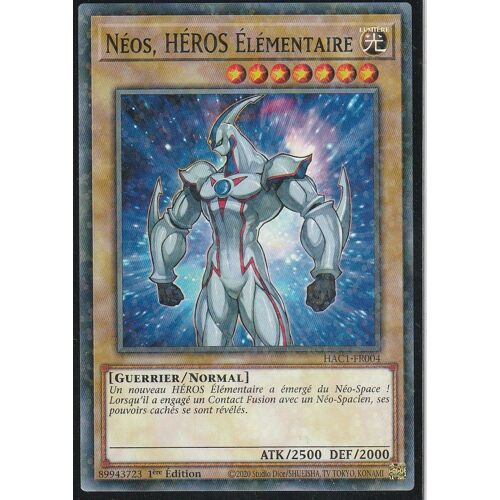 Carte Yu-Gi-Oh - Néos, Héros Elémentaire - Hac1-Fr004 - Duel Terminal