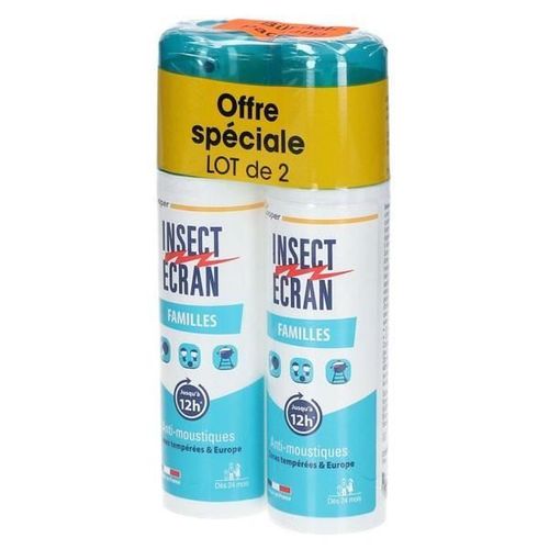 Insect Ecran Anti-Moustiques Spray Familles Lot de 2 x 100ml