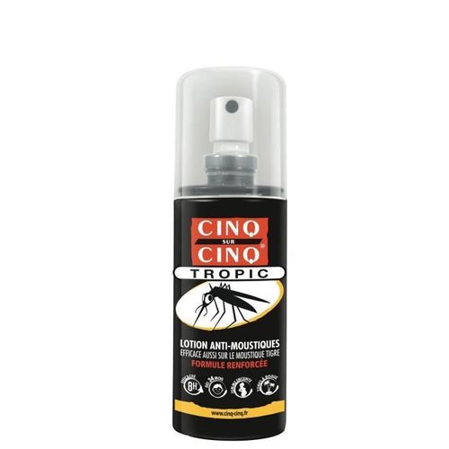 LOT DE 3 - CINQ SUR CINQ Tropic Lotion anti-moustiques - spray de 100 ml