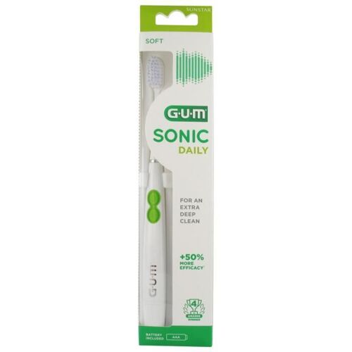 Brosses À Dents-Gum Sonic Bad Daily Blanche (Couleur : Blanc) 