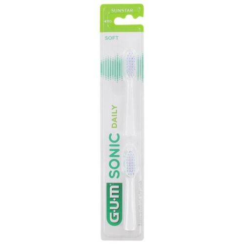 Brosses À Dents-Gum Sonic Bad Daily Blanche Rech (Couleur : Blanc) 