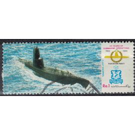 Pakistan 1989 Oblitéré Used Navires Sous-Marin Fleet Snorkel Navy Su