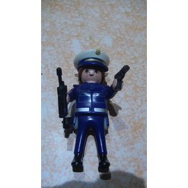 Playmobil Figurine Policière Avec Armes Et Talkie Walkie