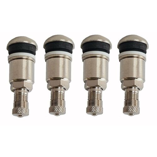 Boulon De Valve De Pneu En Acier Inoxydable, 4 Pièces, Capuchon De Tige Sans Chambre À Air, Pour Roues En Alliage Bbs, Van En Métal Argenté Chromé, Offre Spéciale