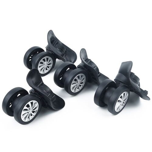 Ensemble De 4 Roues Pivotantes Universelles Noires De Rechange Pour Valise À Bagages, Accessoires De Voyage En Plein Air