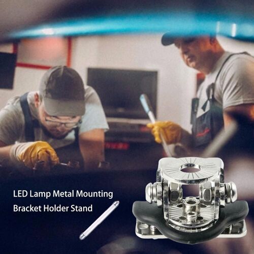 Support Métallique Universel Pour Phare De Capot De Voiture, 1 Paire, Couvercle De Moteur Pour Véhicule Tout-Terrain, Lampe De Travail, Lampe Led, Pince De Montage