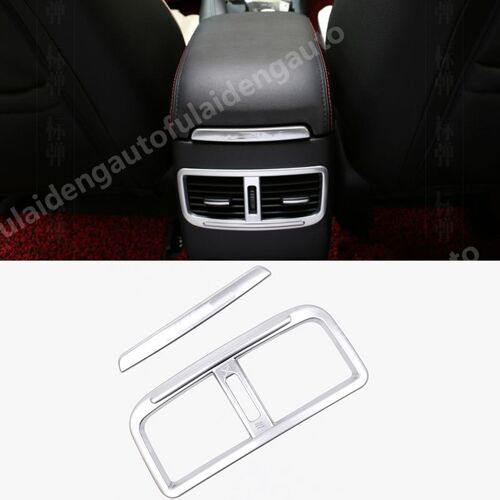 Accoudoir Intérieur Argenté Pour Mazda 6 M6 Atenza 2013 ¿ 2016, 2 Pièces, Sortie D'air Arrière, Garniture De Voiture, Accessoire De Style