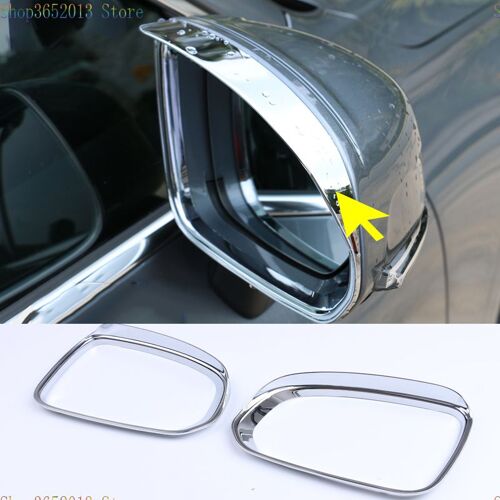 Cadre Décoratif Pour Miroir De Recul, Sourcils De Pluie, Abs Chromé, Garniture De Protection, Accessoires De Style Automobile, Pour Volvo Xc60 2018 ¿ 2021