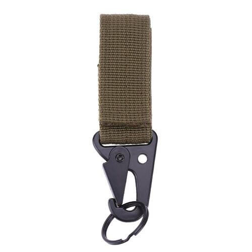 Sangle en Nylon militaire en plein air, crochet de boucle porte-bouteille d'eau Clip EDC escalade mousqueton ceinture sac à dos cintre Camp