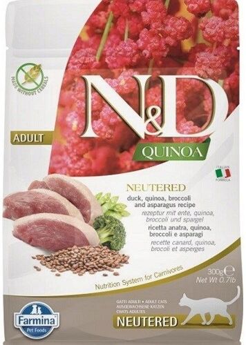 Farmina N&d Quinoa Cat Duck Broccoli Asparagus Neutered Adult - Dry C