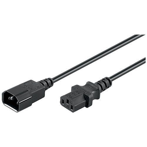 Wentronic cordon d'alimentation (AC socket prise S-050) 0,5 m noir (Import Allemagne)