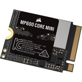 SSD interne - CORSAIR - MP600 Core Mini 1To M.2 NVMe PCIe x4 Gen4 2 SSD - M.2 2230 - Jusqu'a 5.000 Mo/s - Noir