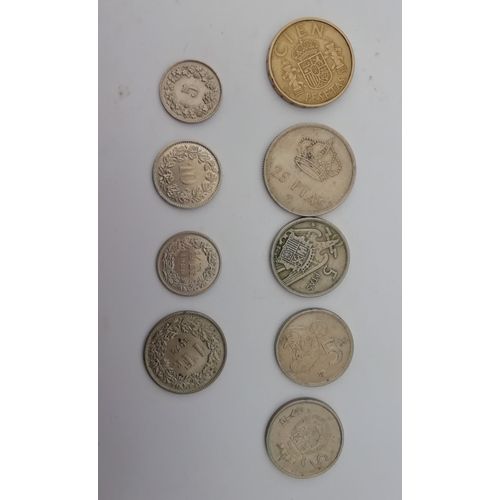 Lot 3 - 9 Pièces De Monnaie - Espagne Et Suisse
