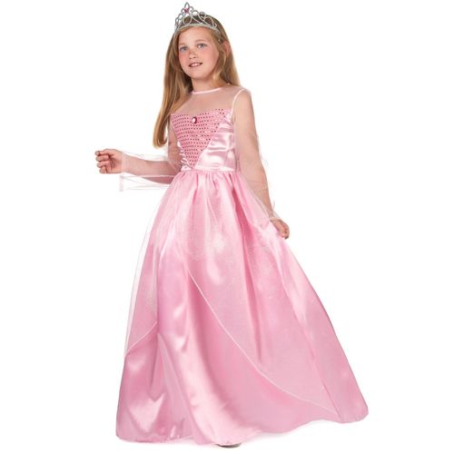 Déguisement Princesse Rose Pour Fille - Taille: Xs 3-4 Ans (92-104 Cm)