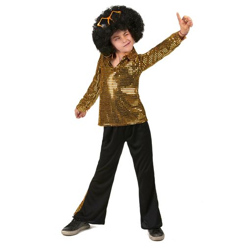 Déguisement Disco Or Sequins Garçon - Taille: 10 - 12 Ans (L)