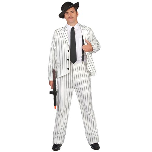 Déguisement Gangster Blanc Homme - Taille: Medium