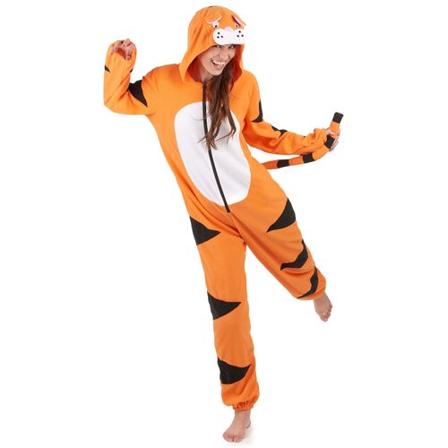Combinaison À Capuche Tigre Femme