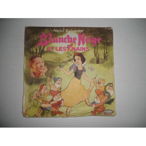 Pochette Sans Disque /// Henri Salvador Blanche-Neige Et Les Sept Nains / Ah! Vive Les Vacances