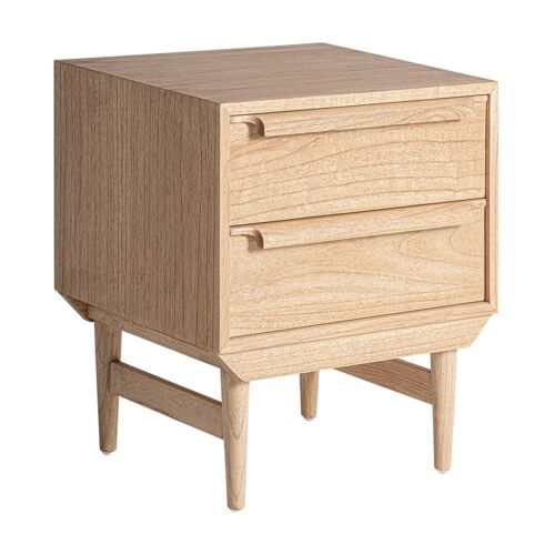 Table chevêt en bois de mindi marron 55x45x65 cm