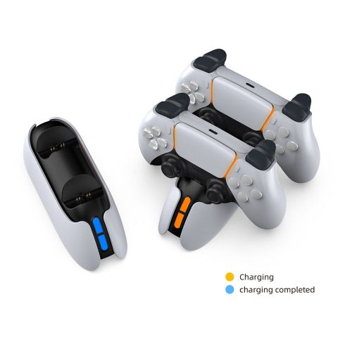 Station De Charge Double Contrôleur De Jeu Ps5, Station De Charge Rapide Avec Indicateur Led, Alimentation Électrique