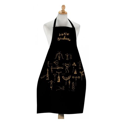 Grand Tablier De Cuisine Les Tire-Bouchons Noir 72 X 96 Cm Winkler