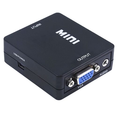 Convertisseur HDMI vers VGA 2021, avec connecteur adaptateur Audio 1080P pour PC portable vers projecteur HDTV