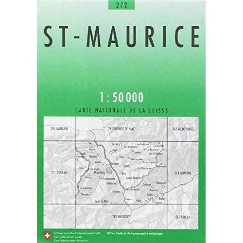 Swisstopo 1 : 50 000 St Maurice
