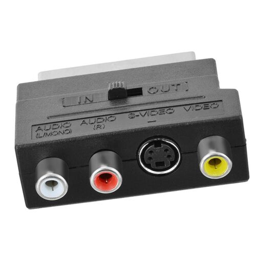 Câble RGB vers RCA Scart vers 3 RCA s-vidéo AV TV adaptateur Audio Composite RCA SVHS s-vidéo pour enregistreur DVD vidéo