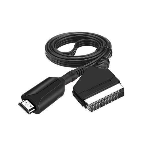Adaptateur de convertisseur Audio vidéo SCART 1080P vers HDMI, entrée SCART vers sortie Compatible pour HDTV Sky Box, prise STB