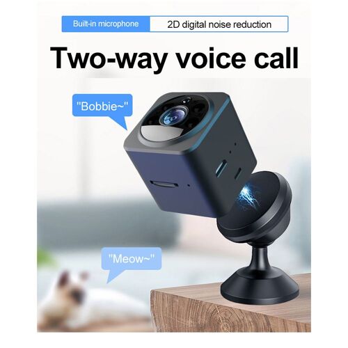 caméra de vidéosurveillance HD 1080P, wi-fi, Vision nocturne, interphone bidirectionnel pour détection intérieure, sécurité à domicile