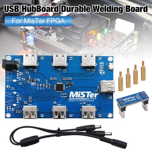 Carte de Hub USB V2.1 pour soudage manuel, 5V DC, pour MisTer FPGA 7 Ports USB, nouvelle collection 2020