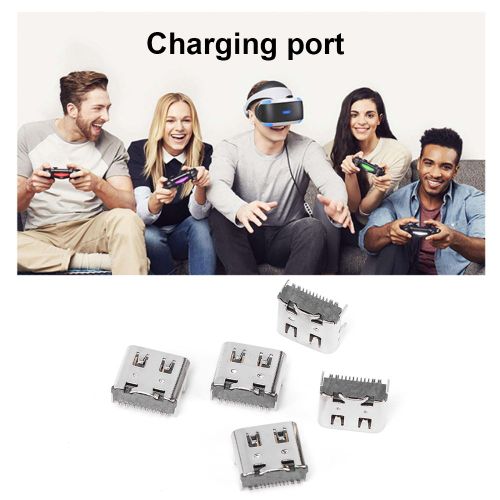 Prise D'alimentation De Remplacement Pour Contrôleur Ps5, 5 Pièces, Port Usb C, Interface De Type C, Pièce De Réparation