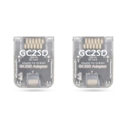 Carte Micro-Sd Gc2sd À Carte Sd Adaptateur Pour Nintendo Gamecube Wii, 2 Pièces, Sd2sp2