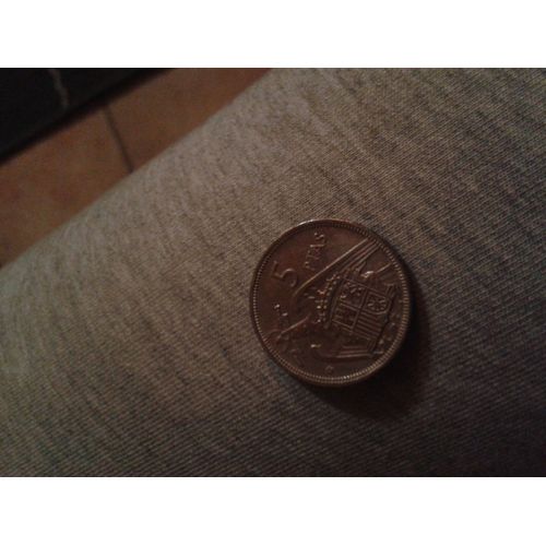 5 Pesetas 1957 Espagne