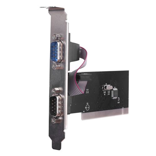 Carte d'extension PCI vers COM 9 broches, connecteurs de Port série, Interface RS232 DB9, adaptateur pour ordinateur de bureau industriel