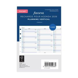 Filofax Planning Annuel Vertical - Français - Pocket - 2026