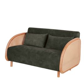 Canapé Clic-Clac 2 Places En Velours Vert