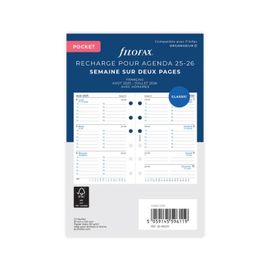 Filofax Semaine Sur 2 Pages - Français - Académique - Pkt - 25/26