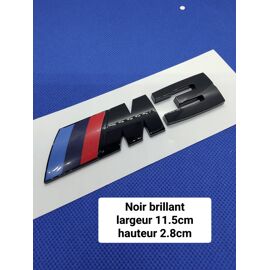 1 Logo Emblème Bmw M3 Noir Brillant
