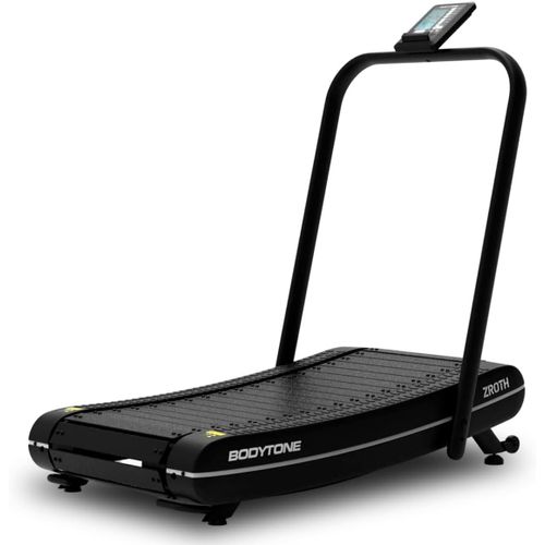 Checarzhn--No1-Bodytone - Tapis De Course Courbe Pliable - Avec Écran Lcd Et Connexion Apps - Zéro Consommation, Énergie Autogénérée - Vitesse Illimitée, Résistance Magnétique - Zroth