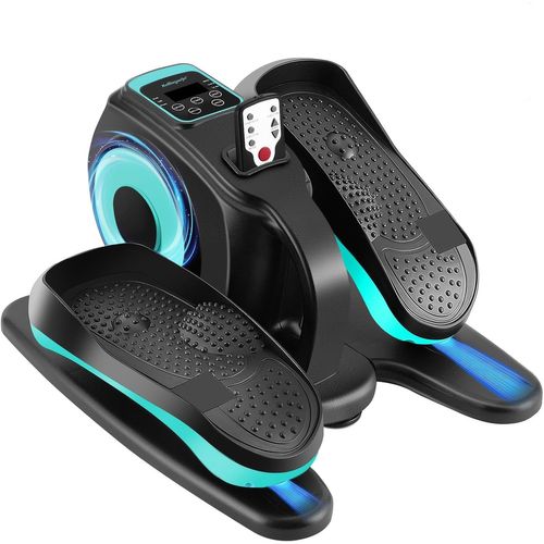 Checarzhn--No1-Vélo Elliptique Électrique, Elliptique De Bureau Avec Écran Lcd Et Télécommande, Portable Pédalier Electrique Rééducation De Adultes Et Personnes Âgées