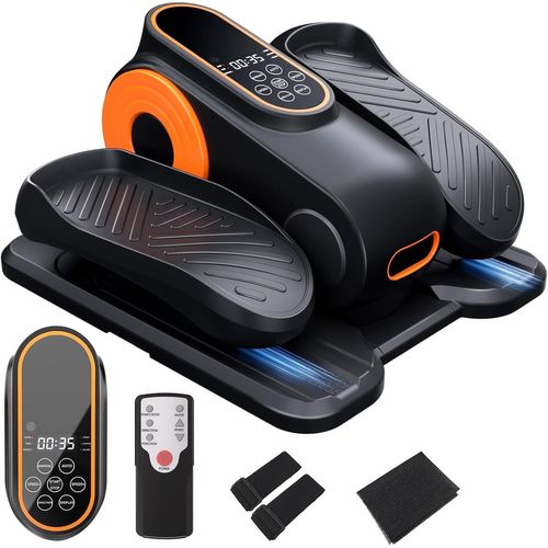 Checarzhn--No1-Vélo Elliptique De Bureau Pour La Maison, Vélo D'appartement Pour Elliptique, Silencieux Et Portable, Électrique Pédalier D'appartement Adulte, Télécommande, Écran, 12 Vitesses