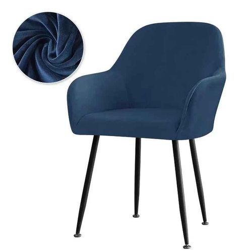 Housse De Fauteuil Haute En Velours,Housse Élastique Pour Chaises De Bar,Couleur Unie,Lavable,Pour Salle À Manger,Siège De Bureau,Pour La Maison - Type [A12]-1pc Chair Cover