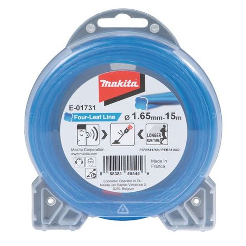 Makita Fil de coupe Four Leaf 1,65 mm, 15 m - E-01731