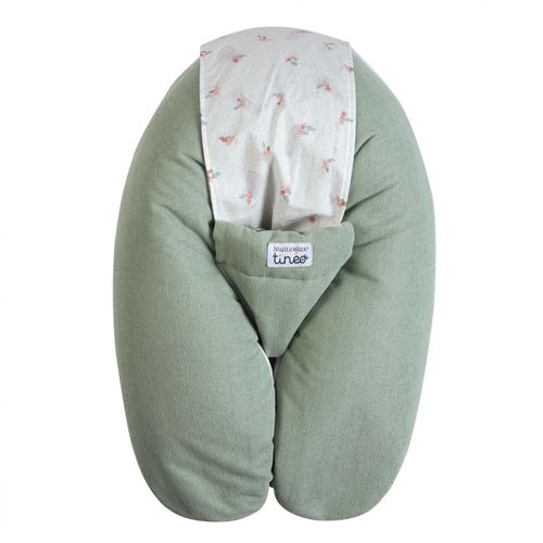 Coussin D'allaitement Multirelax Eponge - Microfibre Vert Sauge - Tinéo