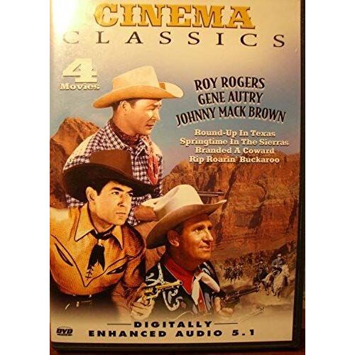 Cinema Classics Volume 28: Round-Up In Texas; Springtime In The Sierras; Branded A Coward; Rip Roarin' Buckaroo