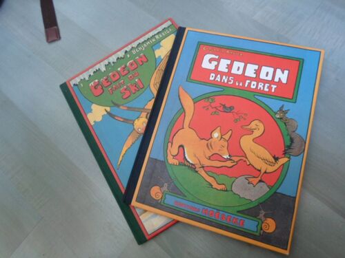 Lot 2 Albums Jeunesse Benjamin Rabier "Gédéon"