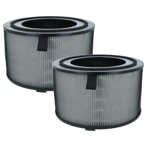 vhbw 2x Filtre à air compatible avec Philips 3200 Series AC3221 purificateur - multicouches préfiltre + HEPA + charbon actif
