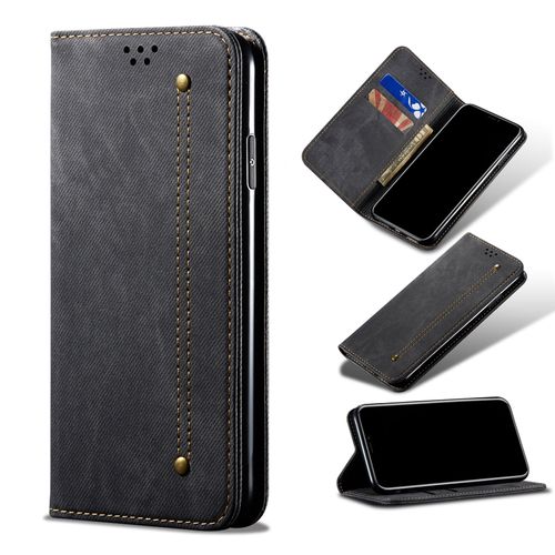 Etui À Rabat Housse Coque Antichoc Accessoires Pochette Case Pour Iphone 13 - Noir
